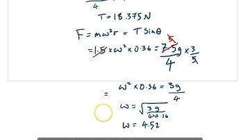Edexcel M3 Mechanics 4.3 Centripetal force and Angular frequency