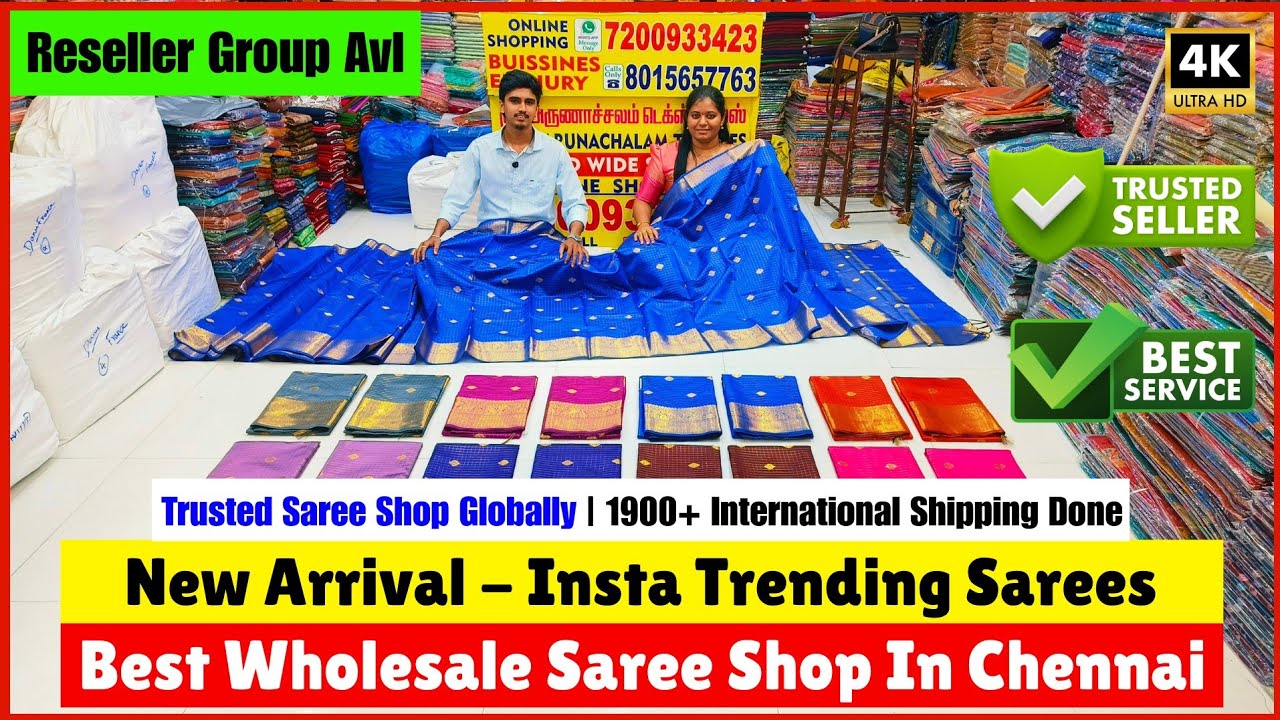 ➡️💥 Best Saree Shop In Chennai 💥 Sree Arunachalam Textiles Vannarapettai | Priya just know fashion