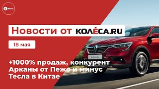 +1000% продаж, конкурент Арканы от Пежо и минус Тесла в Китае