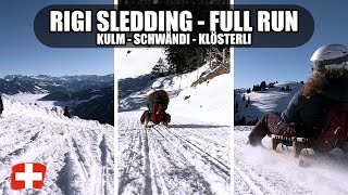🇨🇭 Raw Schlitteln: Rigi Kulm - Schwändi - Klösterli - Sledding