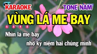 Karaoke Vùng Lá Me Bay Tone Nam ( Cm ) Nhạc Sống Hay || Karaoke Siêu Thị