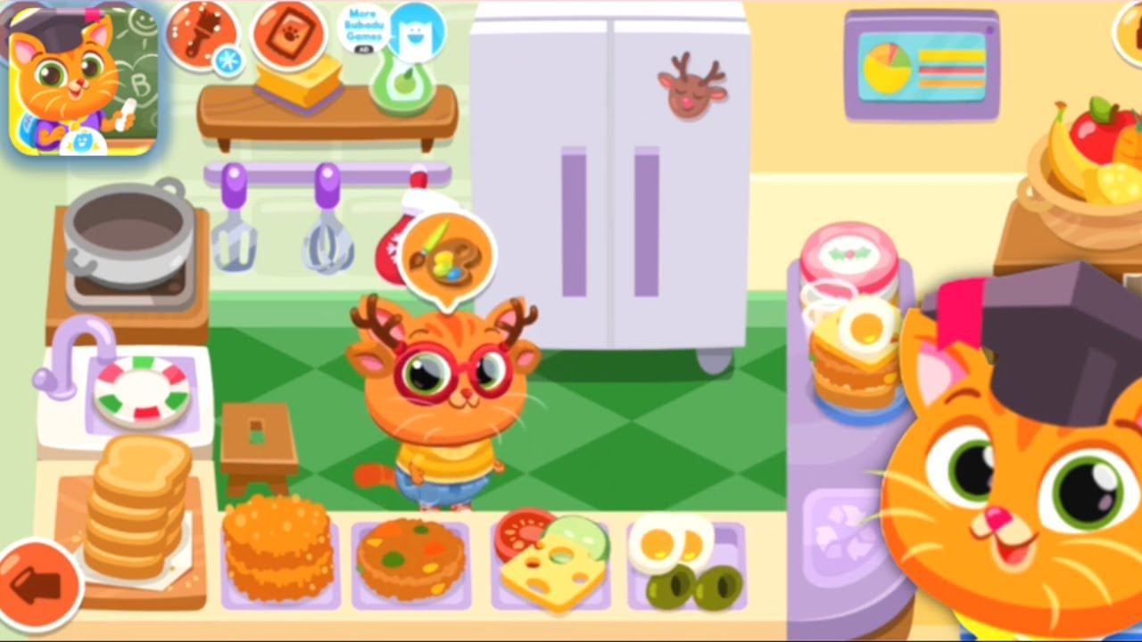 Making a super sandwich at Bubbu's school - Let's play together: Bubbu School - Gameplay Walktrough