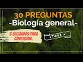 30 Preguntas de &quot;BIOLOGÍA GENERAL&quot; Concurso/Test/Trivial/Quiz