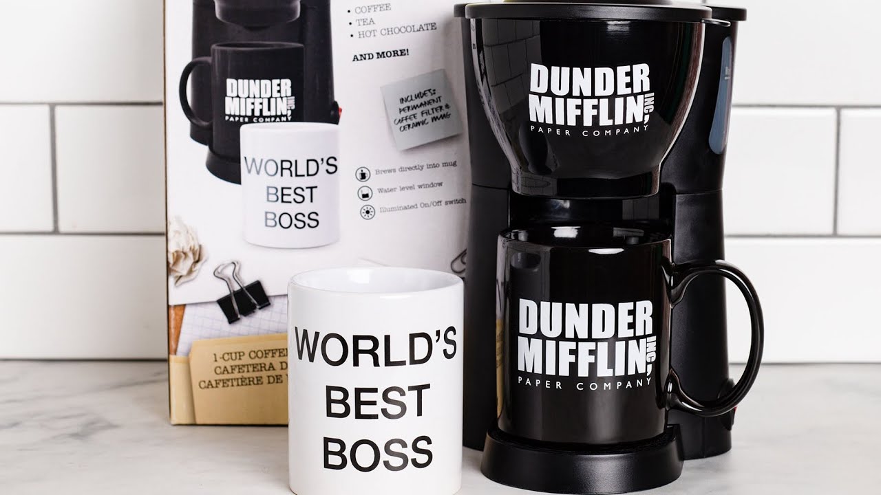 Uncanny Brands The Office Single Cup Coffee Maker with World's