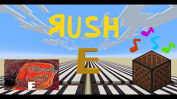 Rush E on Minecraft Note Blocks