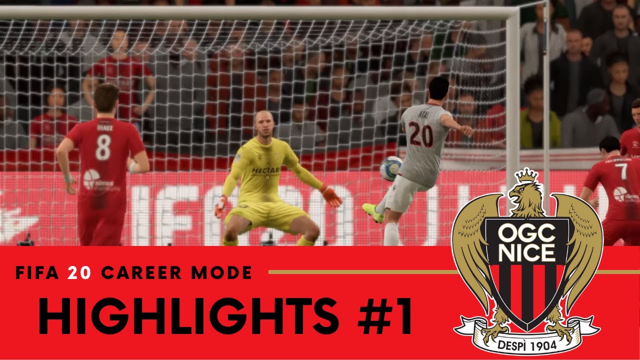 FIFA 20 OGC NICE CAREER MODE | MATCH HIGHLIGHTS #1