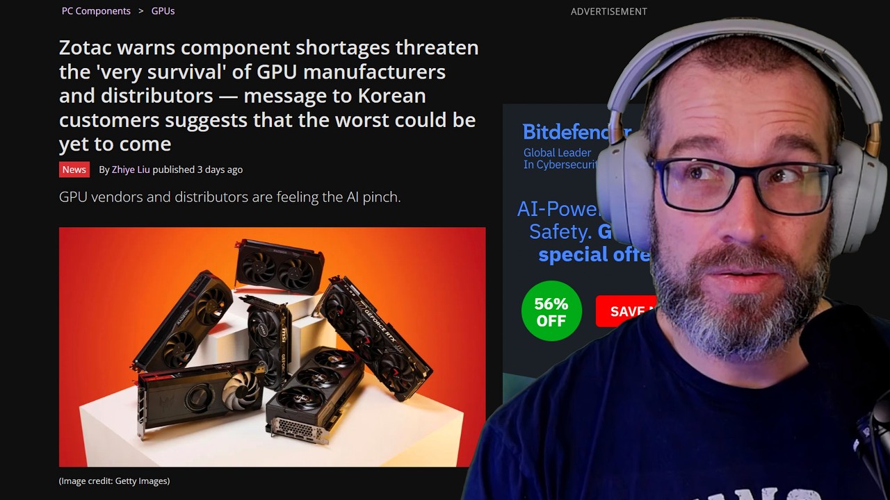 GPU manufacturers are in danger, YouTuber runs modern games on DDR3 RAM and more - Prawn News