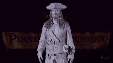 Pirates of the Caribbean - Jack Sparrow high poly concept - Zbrush