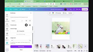 Using Letter Frames and Images in Canva