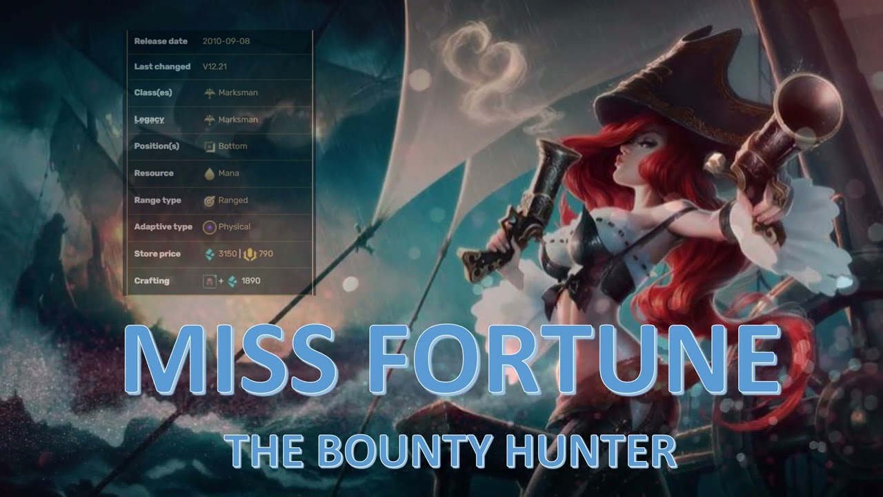 MISS FORTUNE QUOTES ( CHAMPIONS QUOTES LEAGUE OF LEGENDS UHD 4K )