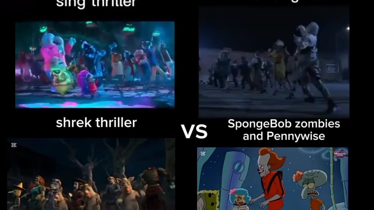 which is better thriller night Michael Jackson, sing, Shrek or Pennywise?
