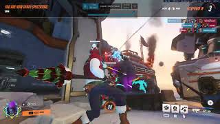 TOP500 SOMBRA VS PHARAH INTENSE OT C9 GAMEPLAY (GIBRALTAR) | OVERWATCH 2