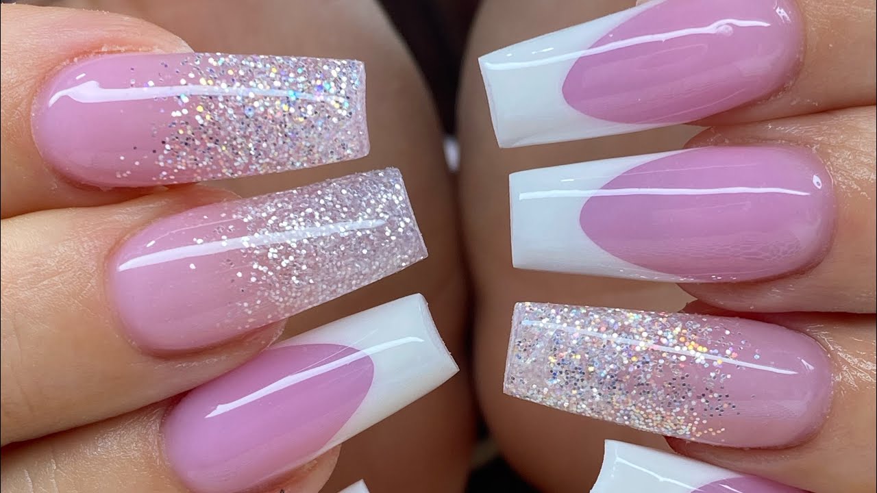 Long French Set with Glitter