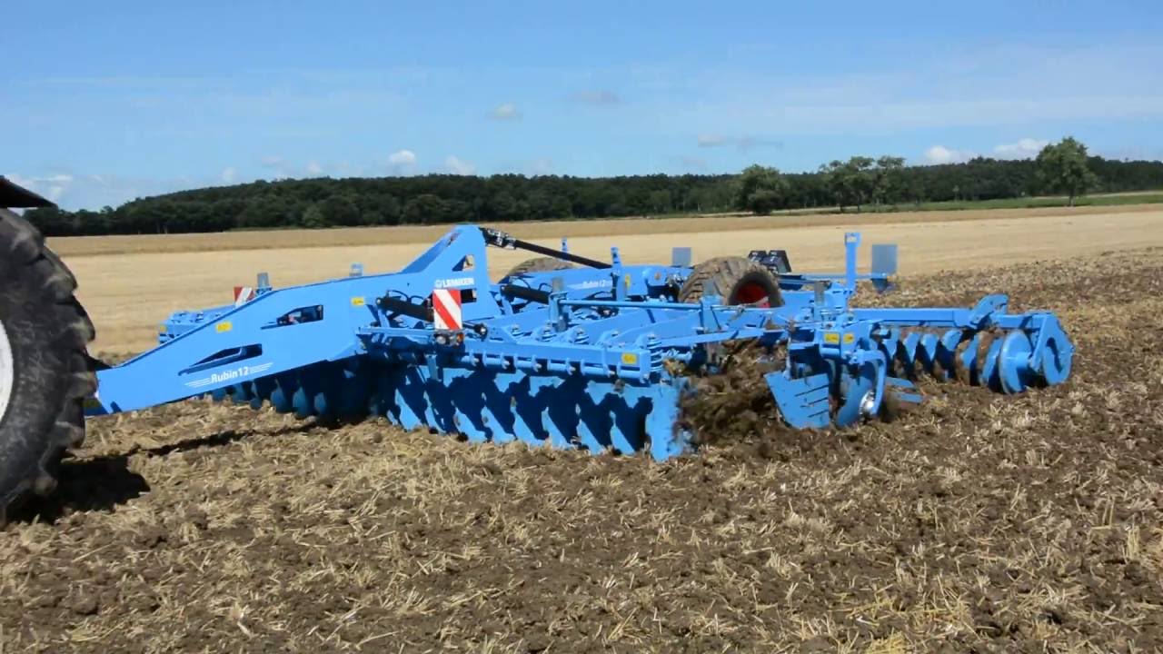 Le D chaumeur Disques Rubin 12 De Lemken Au Travail YouTube