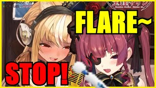 【Hololive】Marine Shows Flare Her Massage Vibrator & Attacks Her With It【Eng Sub】