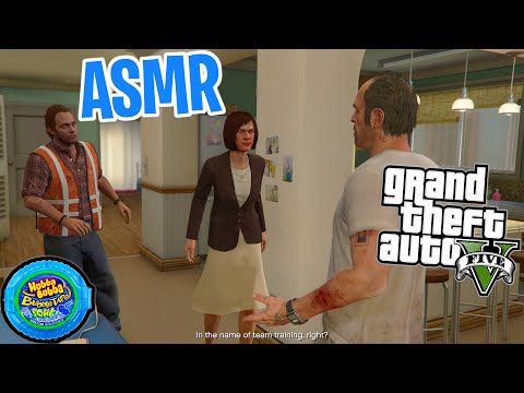 ASMR Gaming 😴 GTA 5 Story Mode Part 41! Relaxing Gum Chewing 🎮🎧 Controller Sounds + Whispering 💤