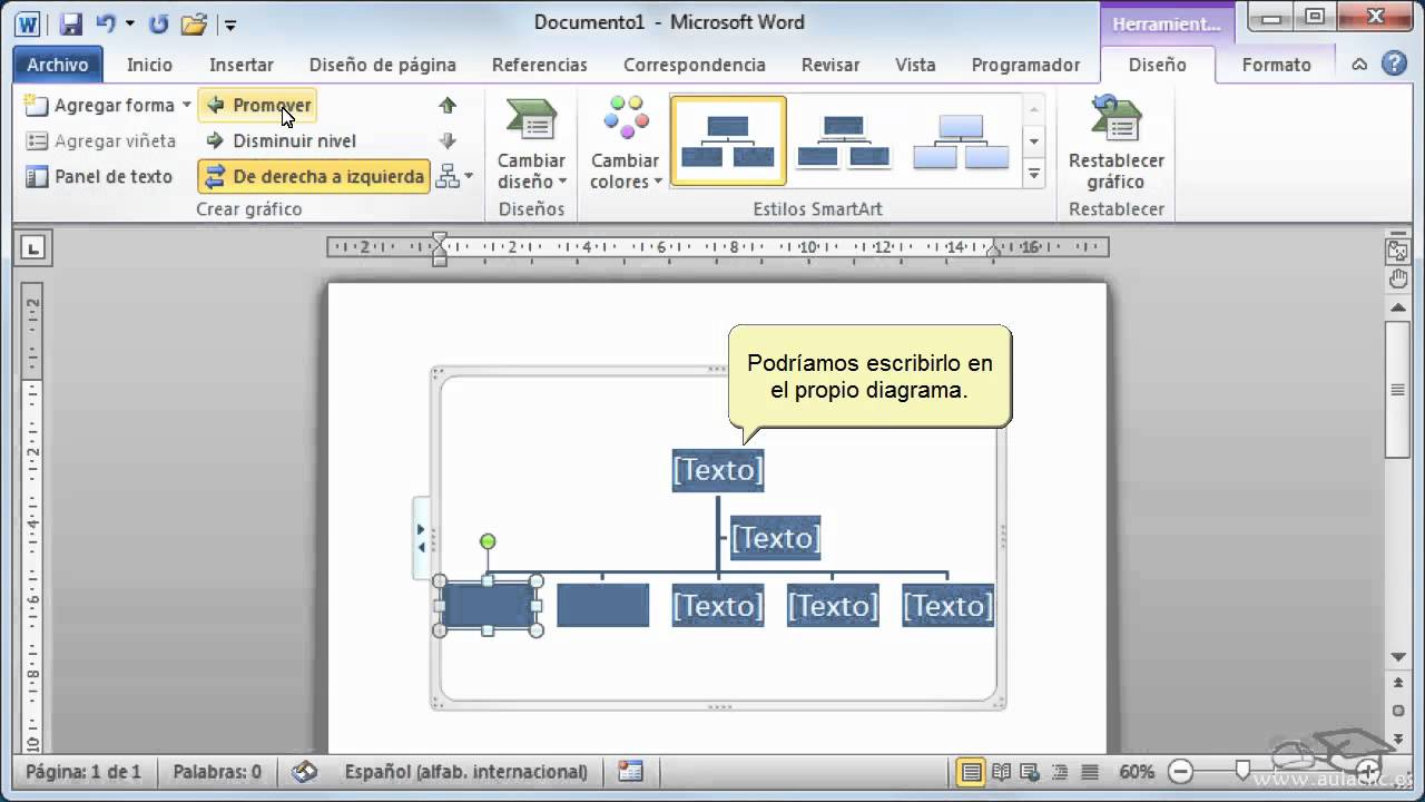 Como hacer organigramas en word