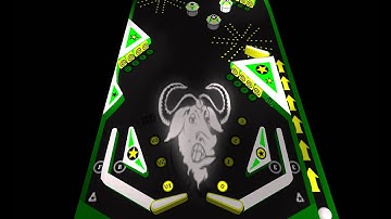 Emilia Pinball GNU Table Gameplay