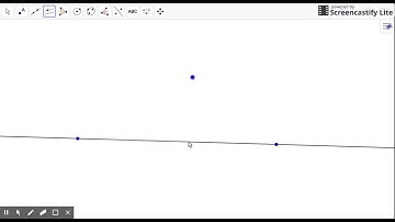 Parallel Line Construction on Geogebra