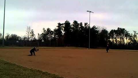 VIDEO Codi Dudley Turning Double Plays at First Base.3gp
