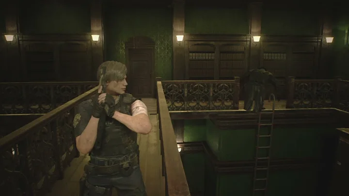 Leon hide and seek with Tyrant in RESIDENT EVIL 2