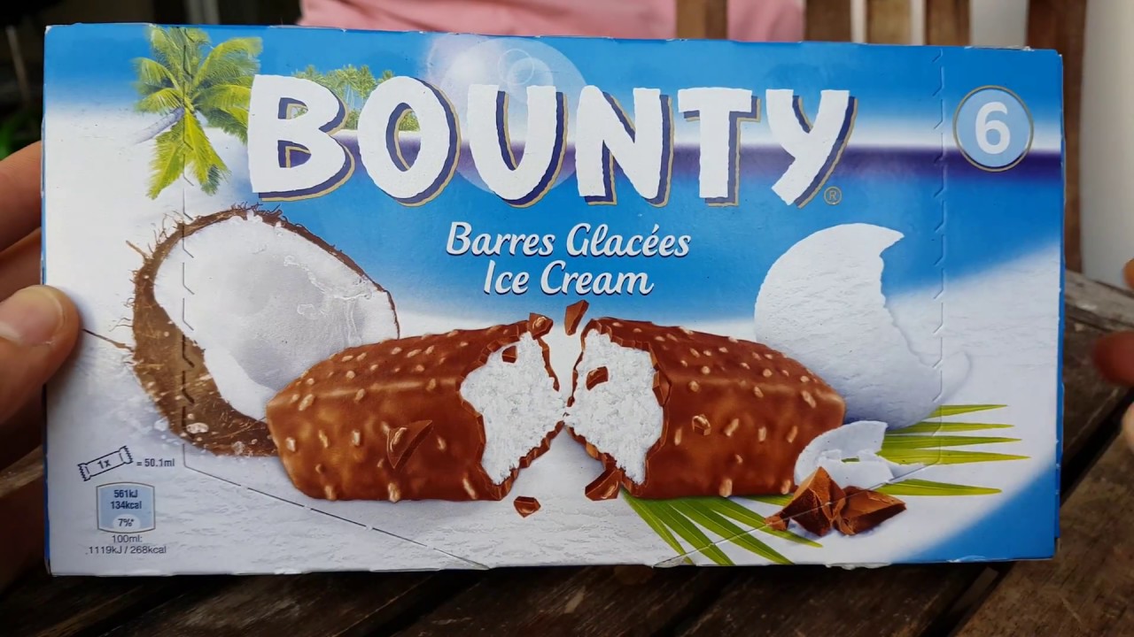 Foodtest: Bounty Ice Cream - YouTube