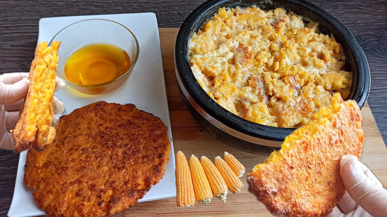 الفتة اليمنية والاقراص من الذره الصفراء الطازجه