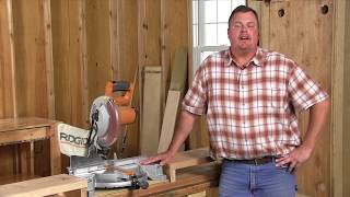 How to Build a Miter Saw Table Mark Petersen, an editor for The Family Handyman, will show you how to get more efficient use out of your miter saw by building