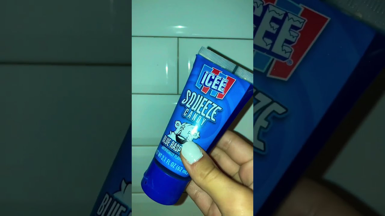 Freezing This Blue Raspberry ICEE Squeeze Candy Viral Preppy Fyp 