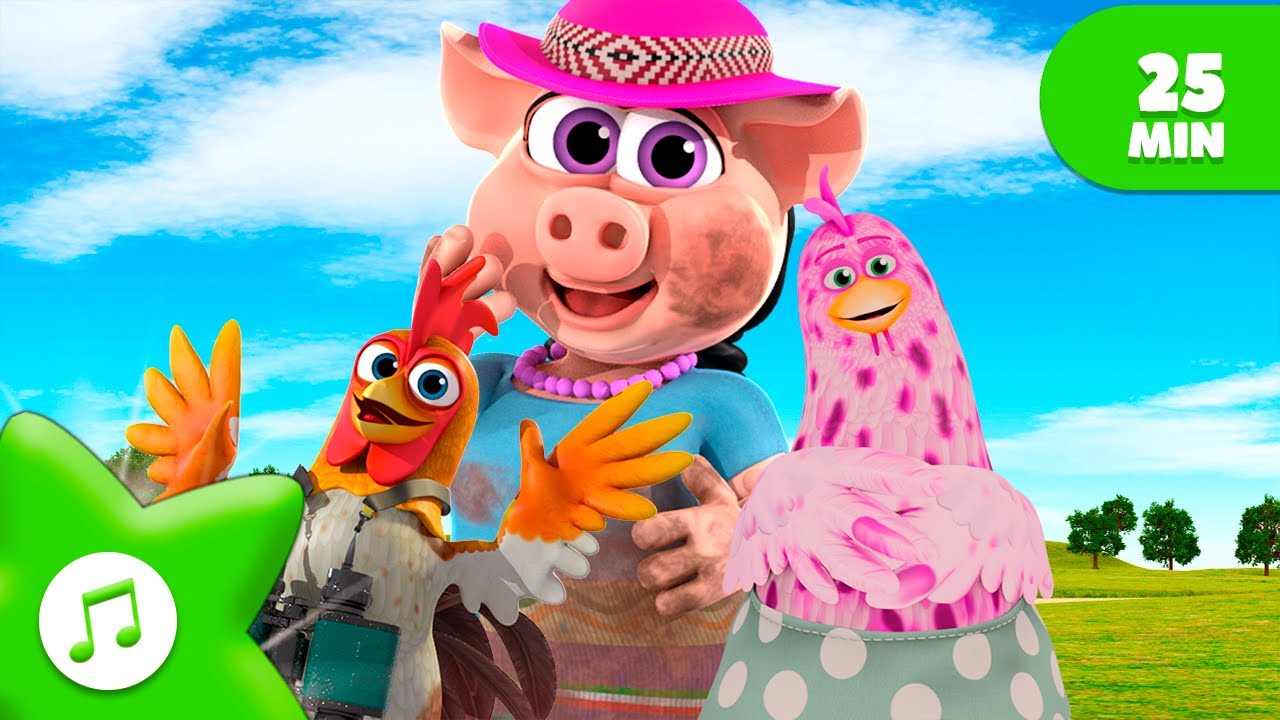 Canzoni per bambini da ballare con i bambini🌈 Raccolta di canzoni | La Fattoria di Zenon