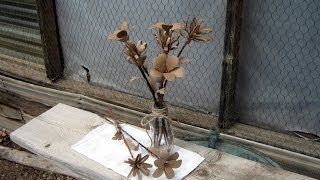 How to make rustic flowers from toilet paper tubes! Mother's Day, Wedding decor(This video shows how to cut and glue a beautiful bouquet of flowers out of toilet paper tubes. Now you can do something gorgeous with those tubes instead of ..., 2014-04-28T22:21:37.000Z)