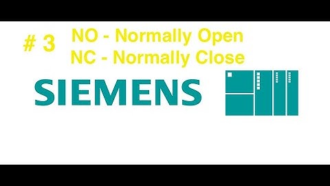 # 3 Siemens STEP-7 NO - Normally Open and NC - Normally Close