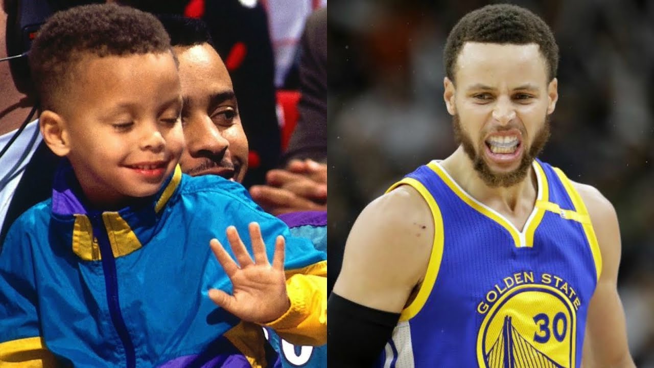 Stephen Curry transformation from 1 to 