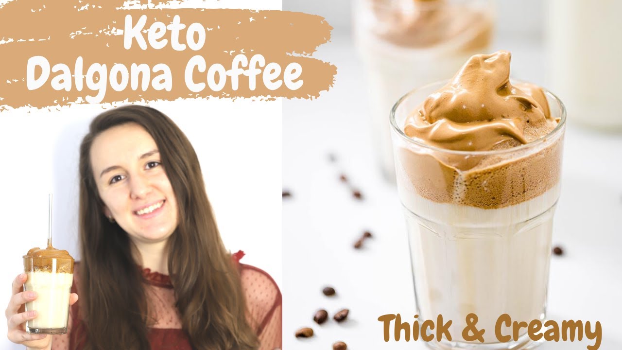Keto & Vegan Dalgona Iced Coffee 