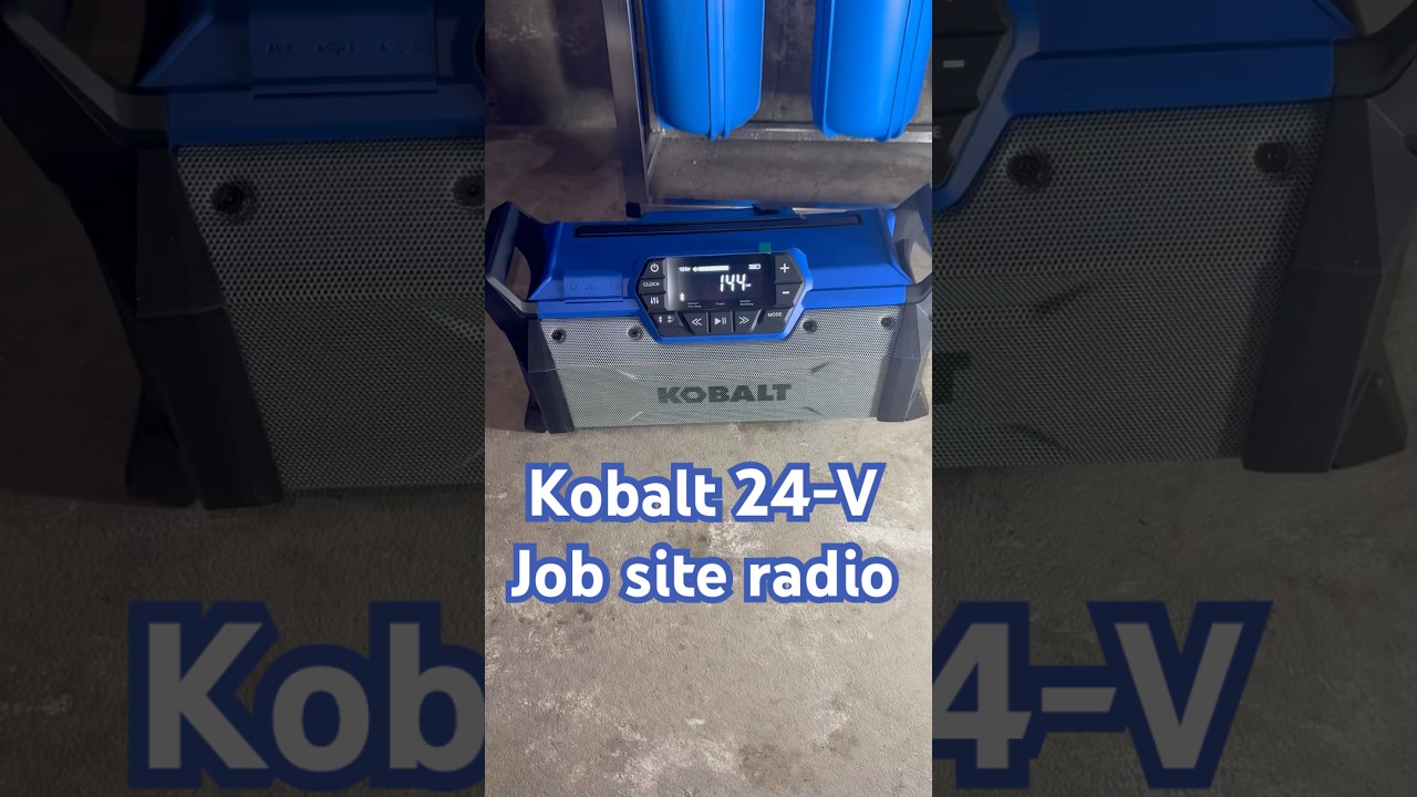Kobalt 24-volt Water Resistant Cordless Bluetooth jobsite radio