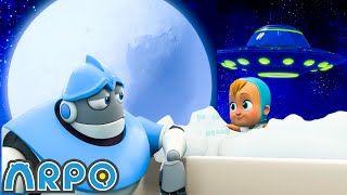 Bubble Baths In Space | ARPO| Educational Kids Videos | Moonbug Kids