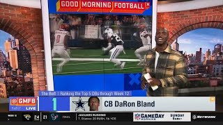 GMFB | Cowboys DaRon Bland is DBs has great performance in Week 12 - Jason McCourty tells us