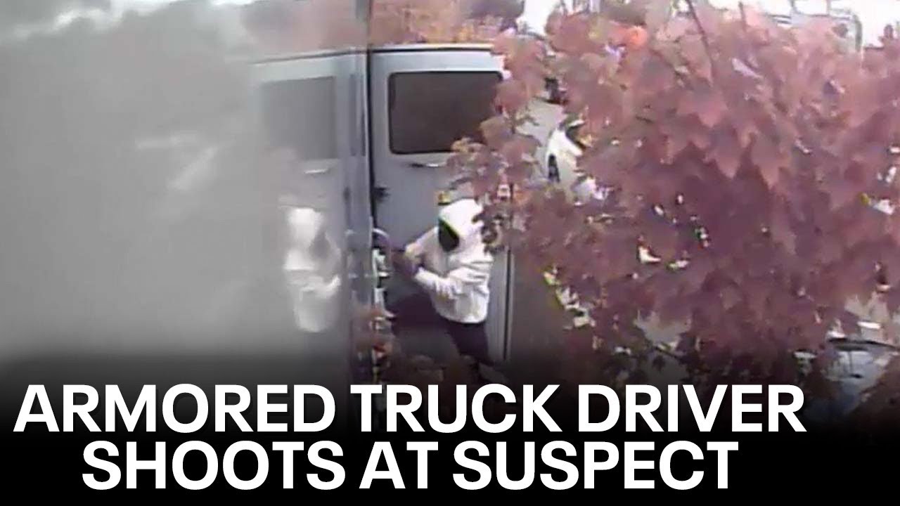 Watch: Armored Truck Driver Shoots At Armed Robbery Suspect
