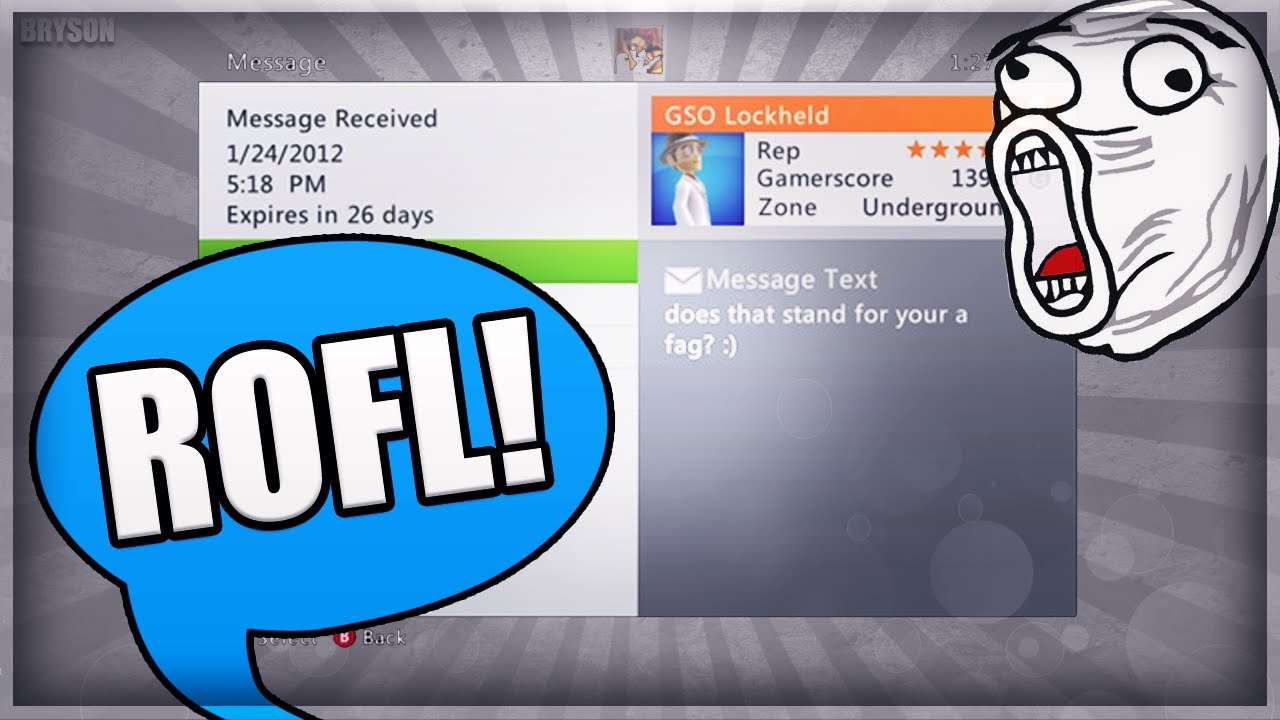 Funny and Random Xbox Live Messages! - YouTube