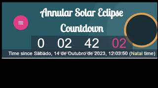 Eclipse solar 14/10/2023
