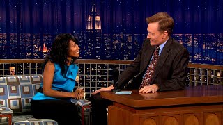 Jada Pinkett Smiths Surprise On-Screen Kiss With Monica Bellucci Late Night With Conan Obrien