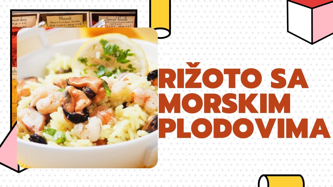RIŽOTO SA MORSKIM PLODOVIMA / PRSTE DA POLIŽEŠ! 🐙🦑🦐🦞🦀