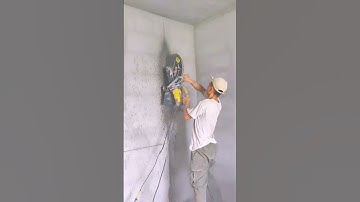 Wall Cutting Made Easy with a Depth Cutting Machine - Good tools and machinery make work easy