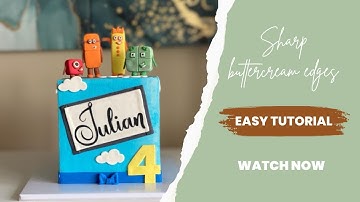 Do This I Sharp buttercream edges with just One tool I Beginner Guide