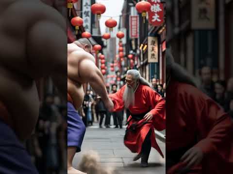 One handshake, end the whole confrontation! #ai #boxing #funny #kungfu #shorts