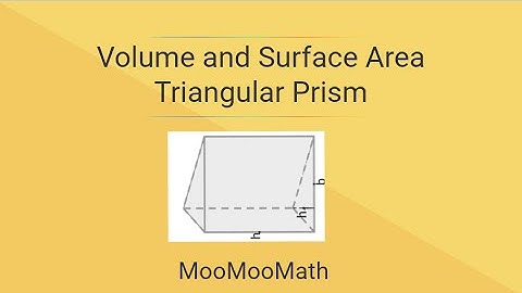 Volume and Surface Area of a Triangular Prism