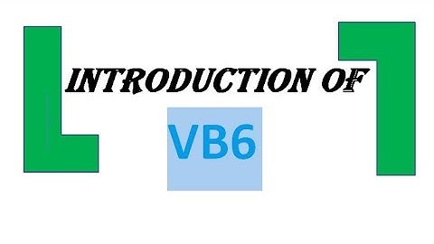 Introduction of VB6