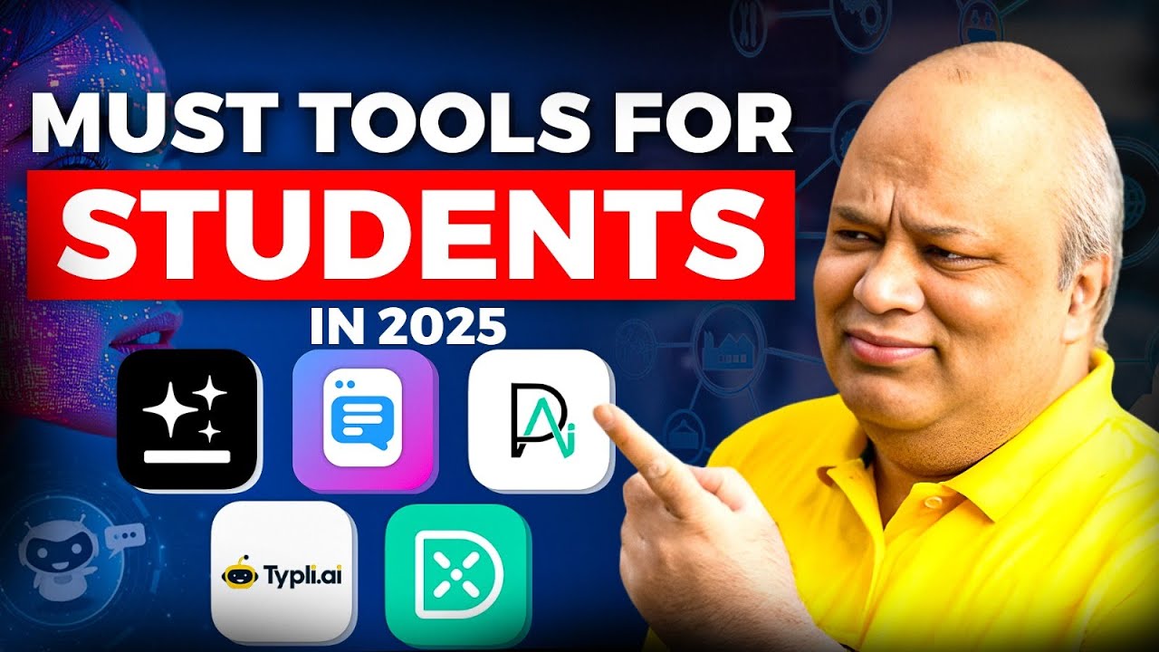 2025 में Students के लिए Best Free AI Tools 💡पढ़ाई और Notes,Writing, Research सब आसान! (Hindi Guide