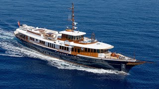 151’ Burger “NADAN” being towed through Ft. Lauderdale New River