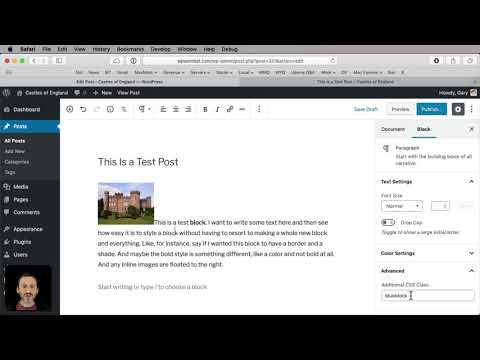 Customizing Blocks With An Additional CSS Class